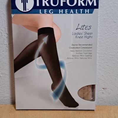 NEW Truform 1773ND Lites Sheer Knee High 15-20 Mmhg Compression Support